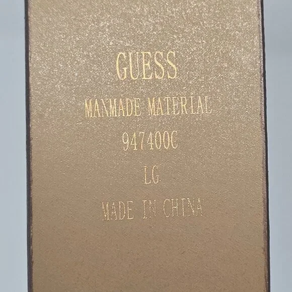 Guess Brown Boho Belt with Stone and Beaded Teardrop Buckle Size Large - Picture 11 of 11